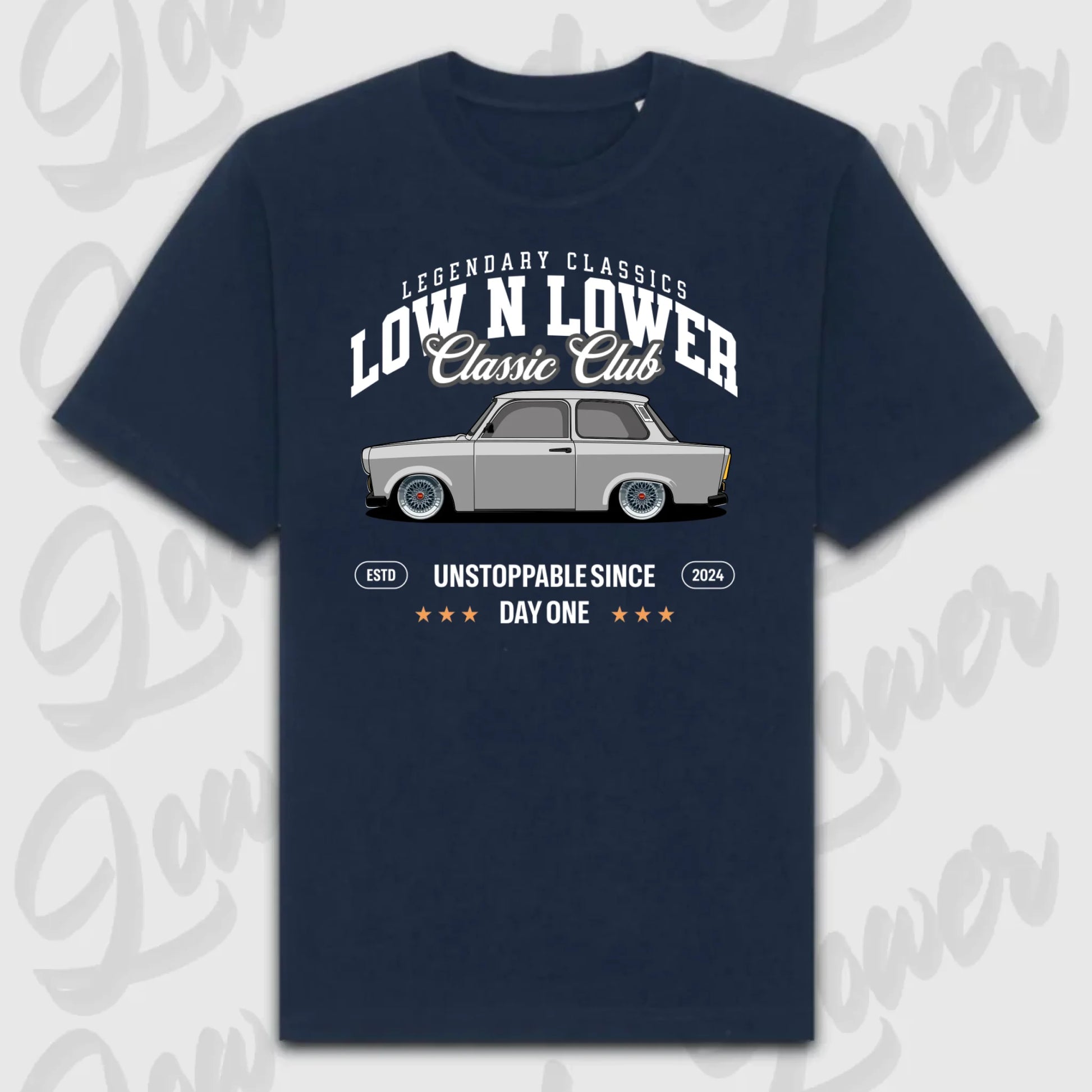 T-Shirt Personalisiert blau, VW, BMW, Mercedes, Audi