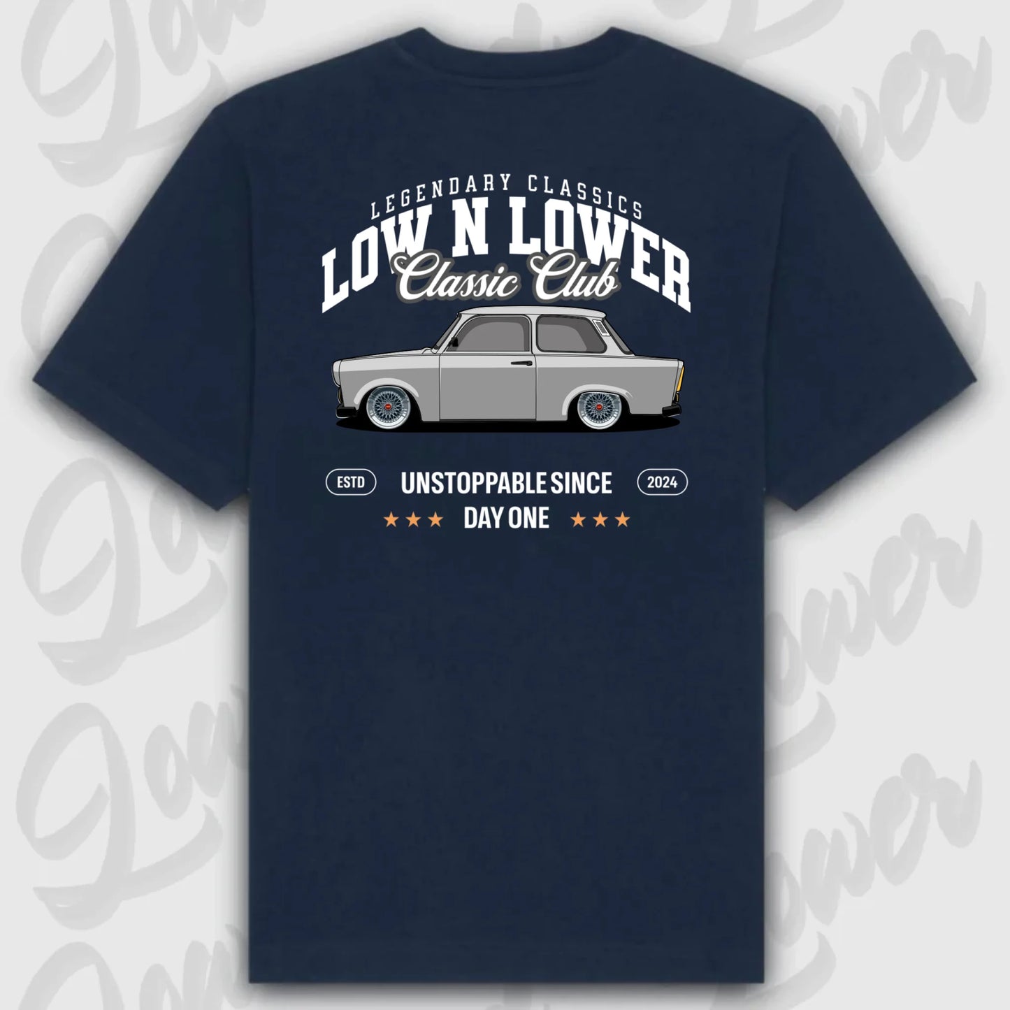 T-Shirt Personalisiert blau, VW, BMW, Mercedes, Audi