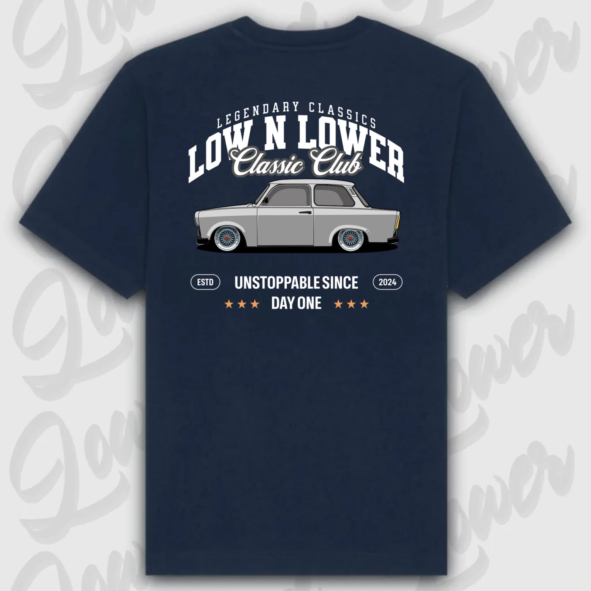 T-Shirt Personalisiert blau, VW, BMW, Mercedes, Audi
