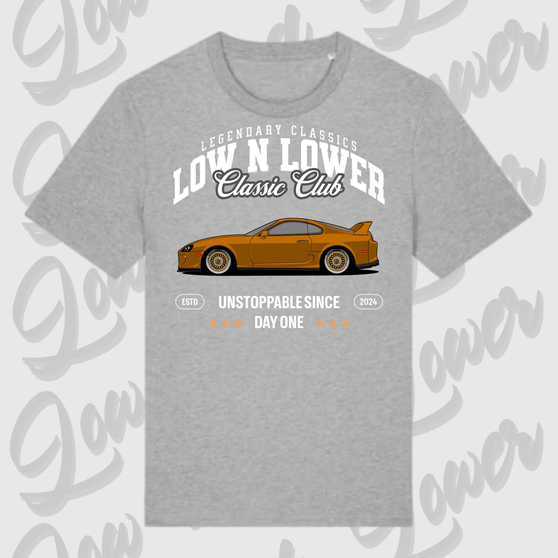 T-Shirt Tuning Cars, Personalisiert grau, VW, BMW, Audi, Mercedes, Autos