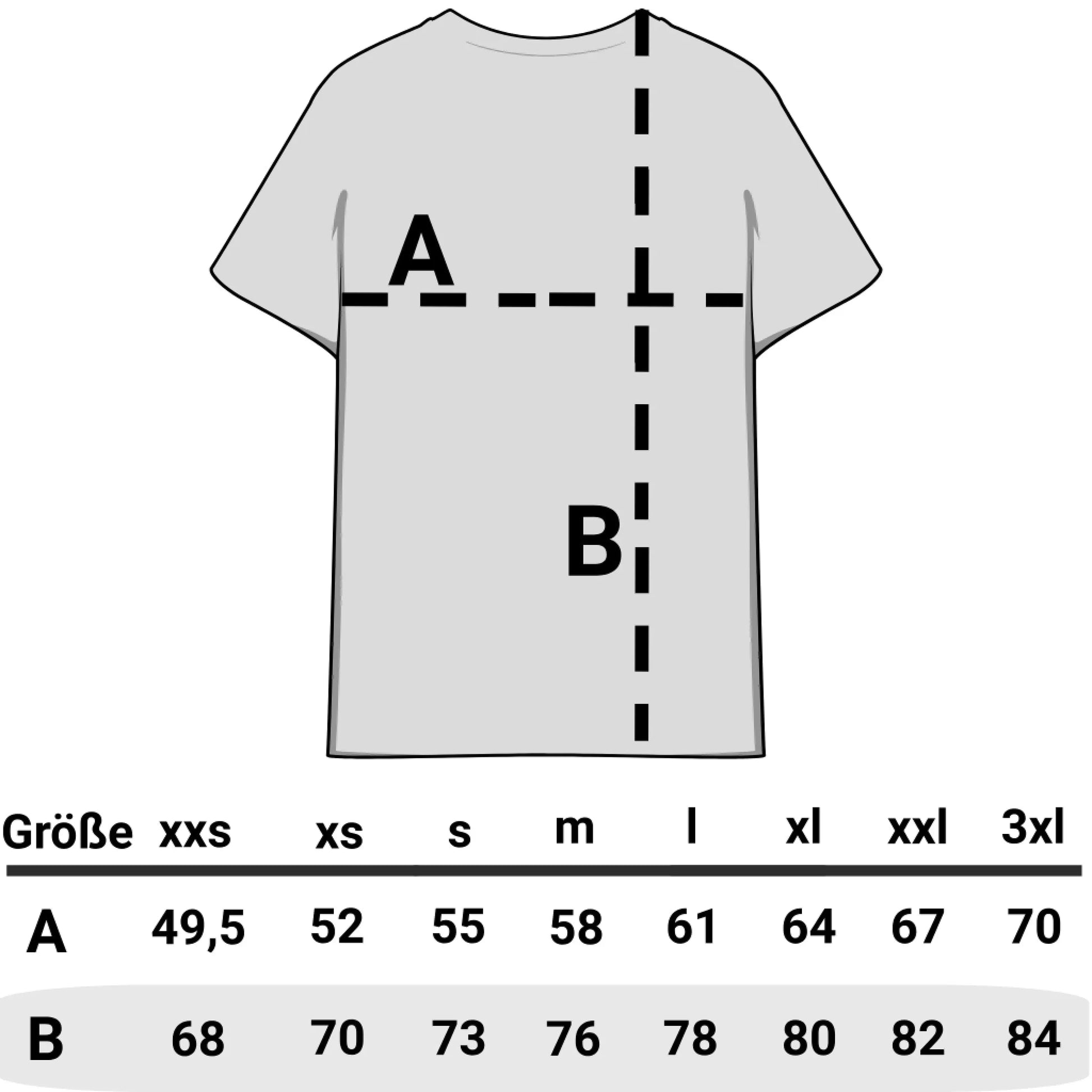 Größentabelle Oversized T-Shirt von Low and Lower