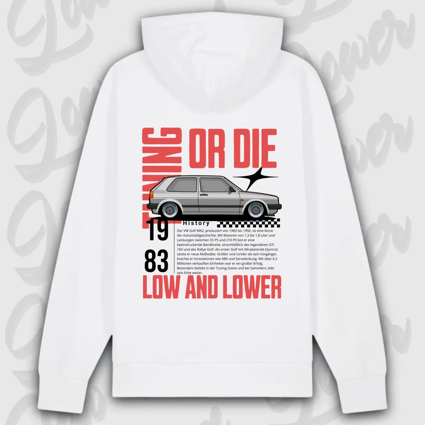 personalisierbarer hoodie Golf 2 mit eigenem design