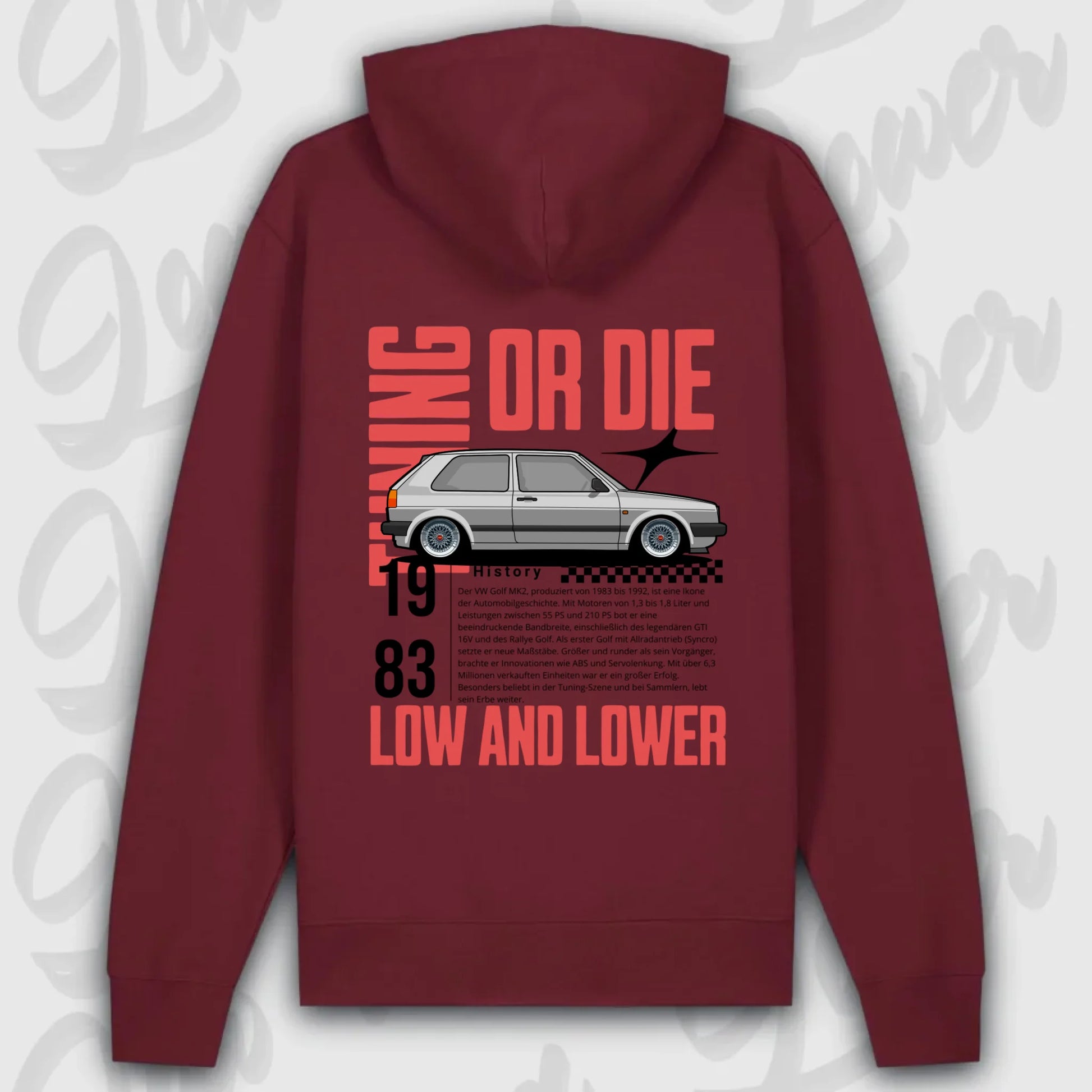 personalisierbarer hoodie Golf 2 mit eigenem design
