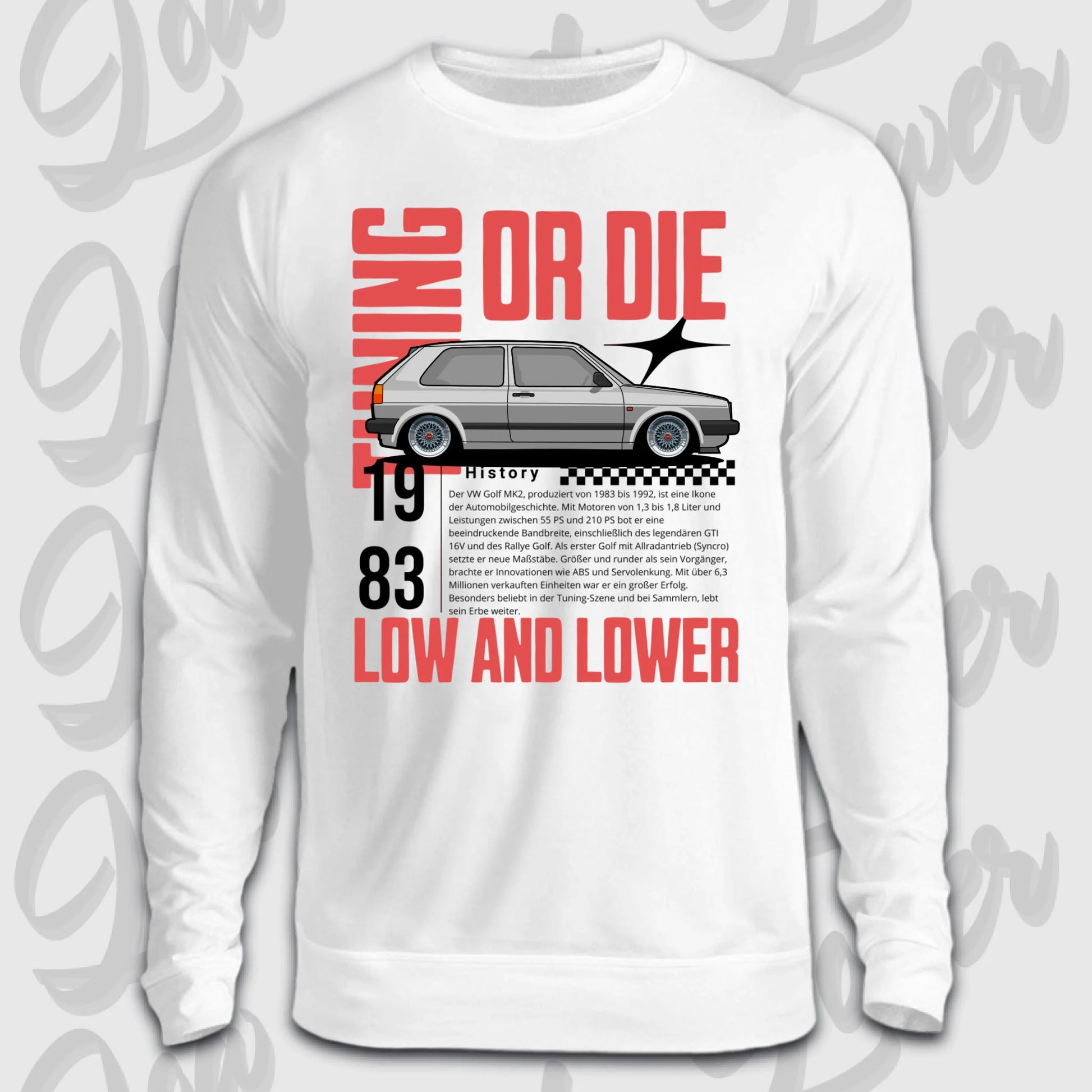 Sweater weiß Front golf 2