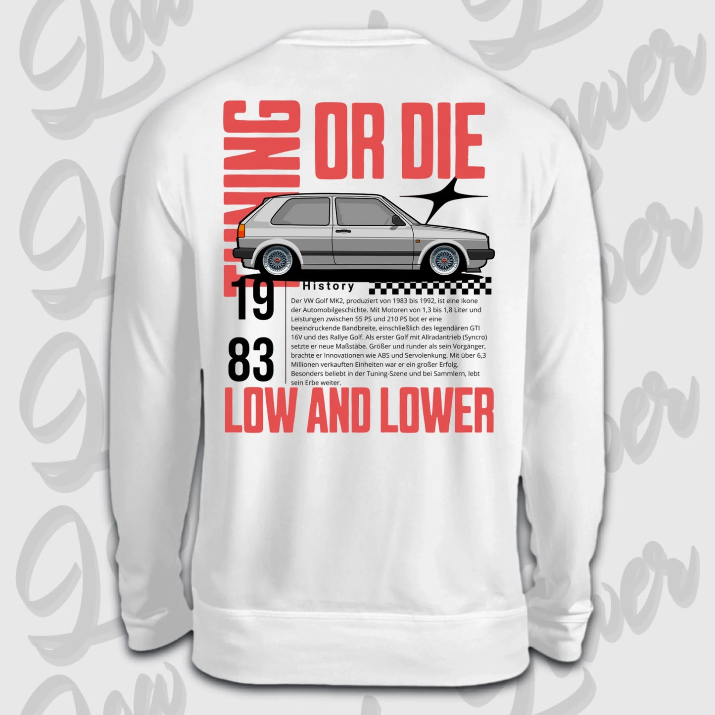 Sweater weiß back golf 2