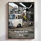 Personalisiertes Moped Poster für Garage oder Zimmer