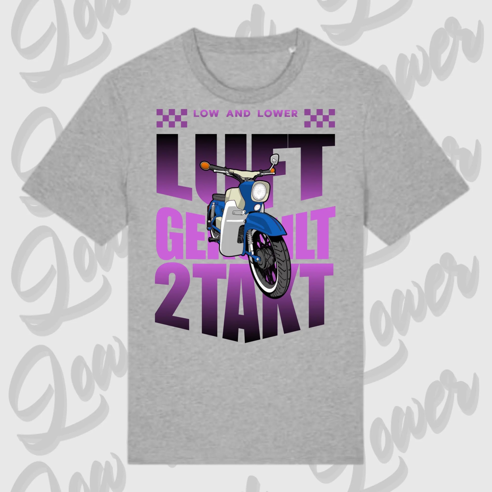 T-Shirt Tuning Cars, Personalisiert grau, VW, BMW, Audi, Mercedes, Autos
