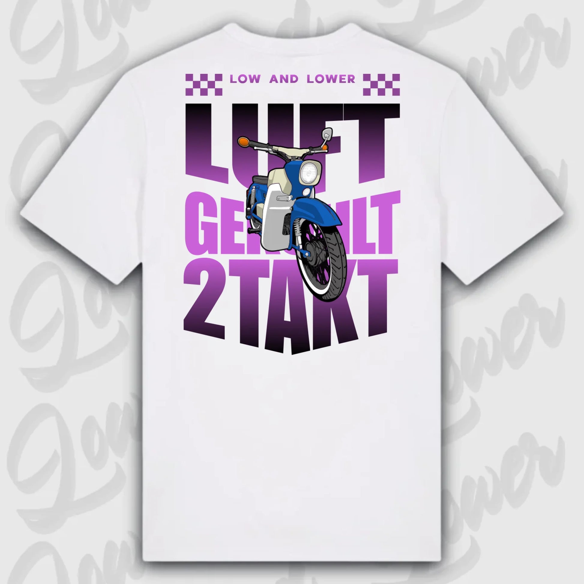 T-Shirt Tuning Cars, Personalisiert weiß Rückseite, VW, B