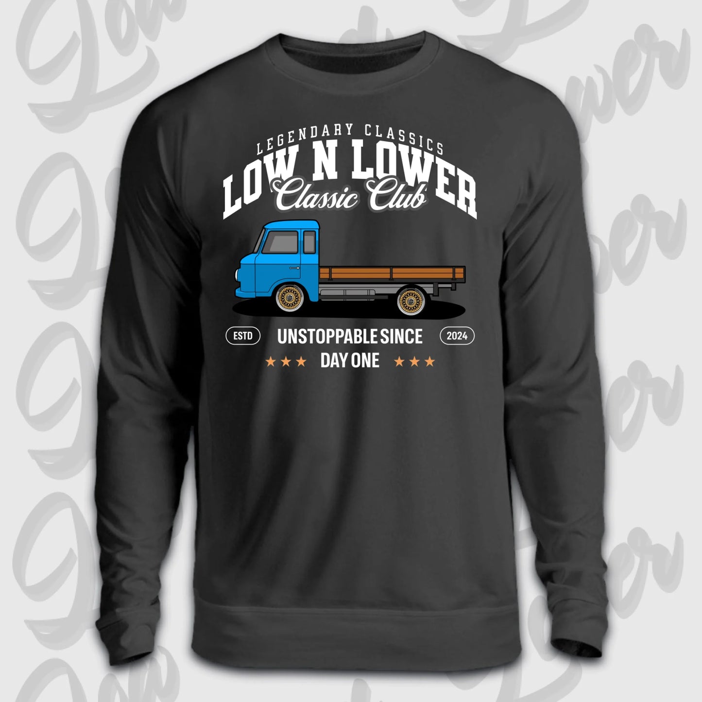 Sweater Front schwarz 