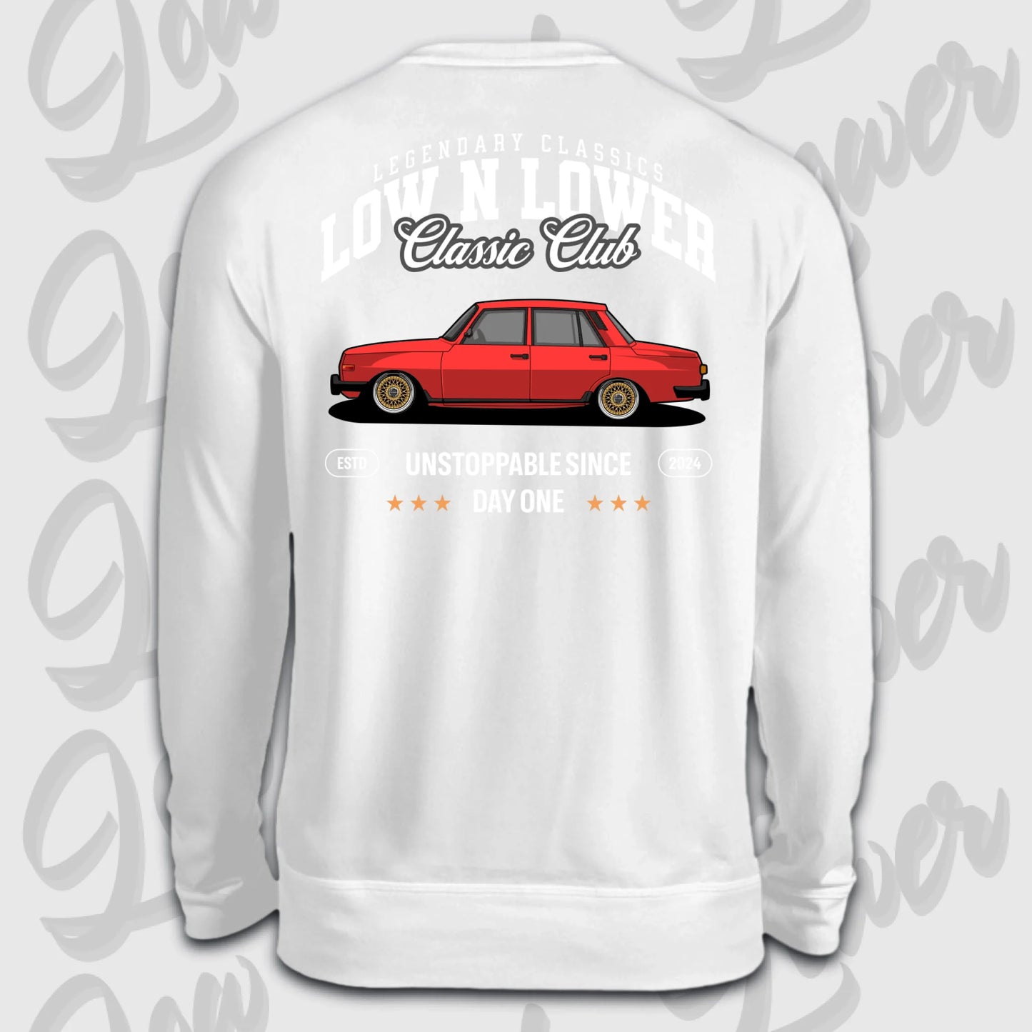 Sweater weiß back
