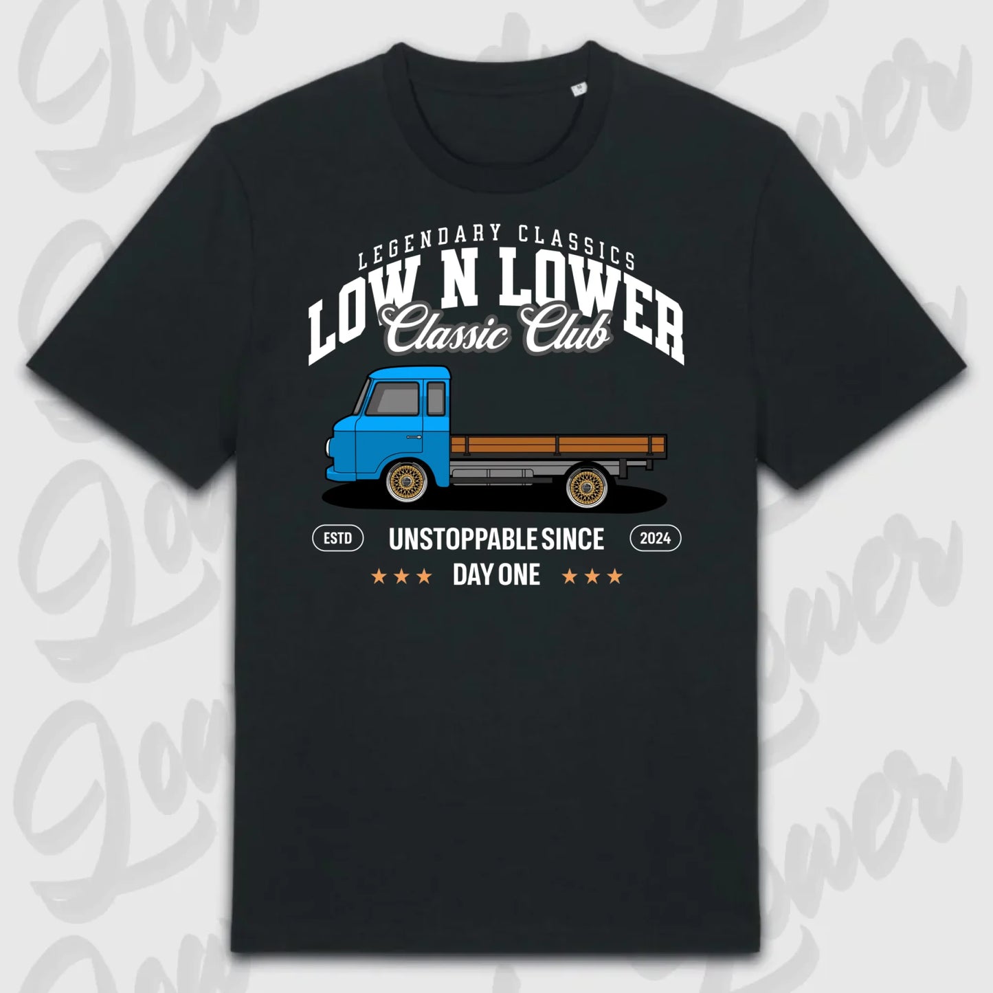 T-Shirt Tuning Cars, Personalisiert Schwarz, VW, BMW, Audi, Mercedes, Autos