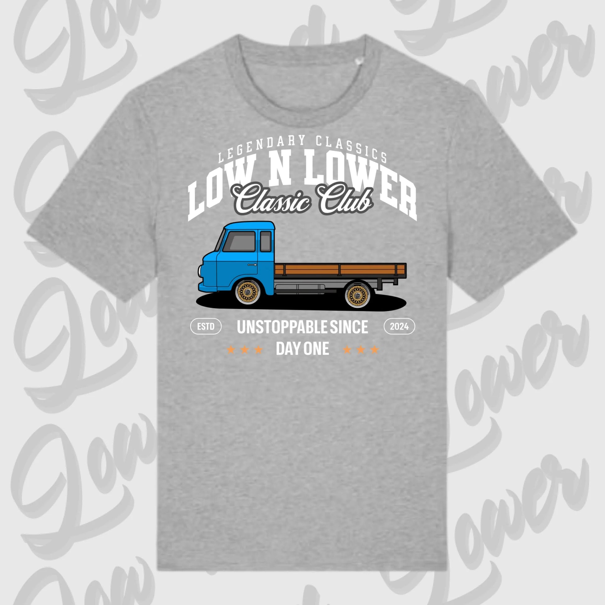 T-Shirt Tuning Cars, Personalisiert grau, VW, BMW, Audi, Mercedes, Autos