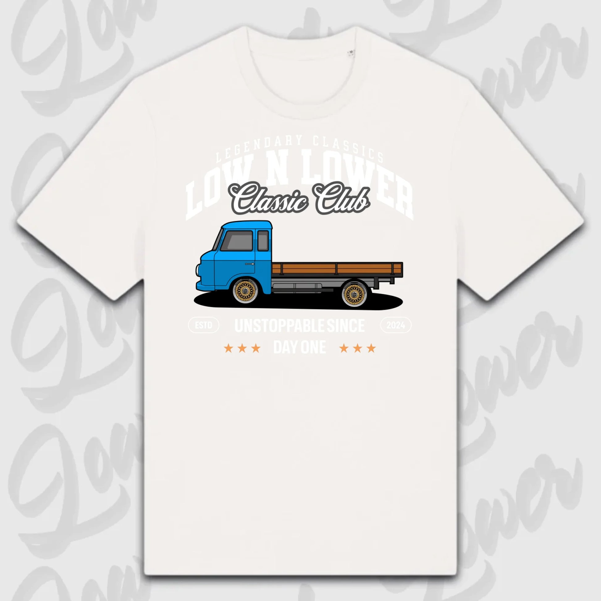T-Shirt Tuning Cars, Personalisiert Weiß, VW, BMW, Audi, Mercedes, Autos