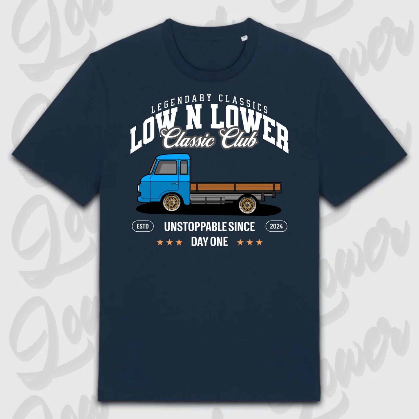 T-Shirt Tuning Cars, Personalisiert Blau, VW, BMW, Audi, Mercedes, Autos