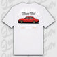 T-Shirt Tuning Cars, Personalisiert weiß Rückseite, VW, B