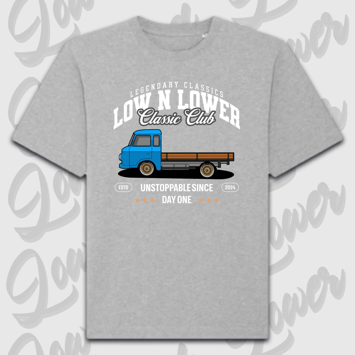 T-Shirt Personalisiert grau, VW, BMW, Mercedes, Audi