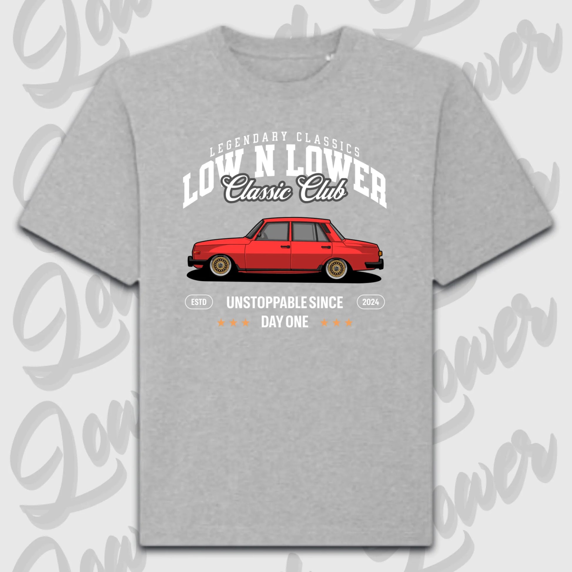 T-Shirt Personalisiert grau, VW, BMW, Mercedes, Audi