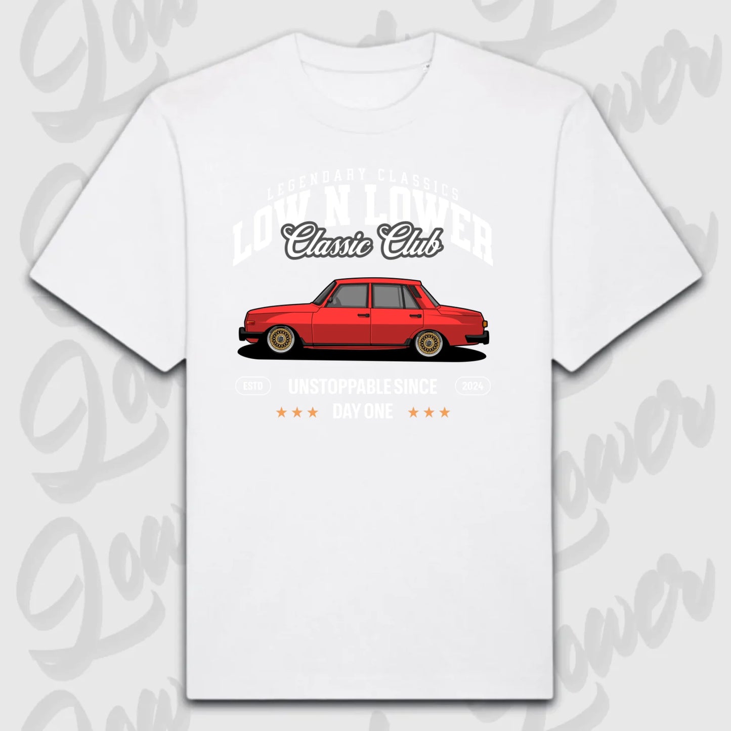 T-Shirt Personalisiert weiß, VW, BMW, Mercedes, Audi