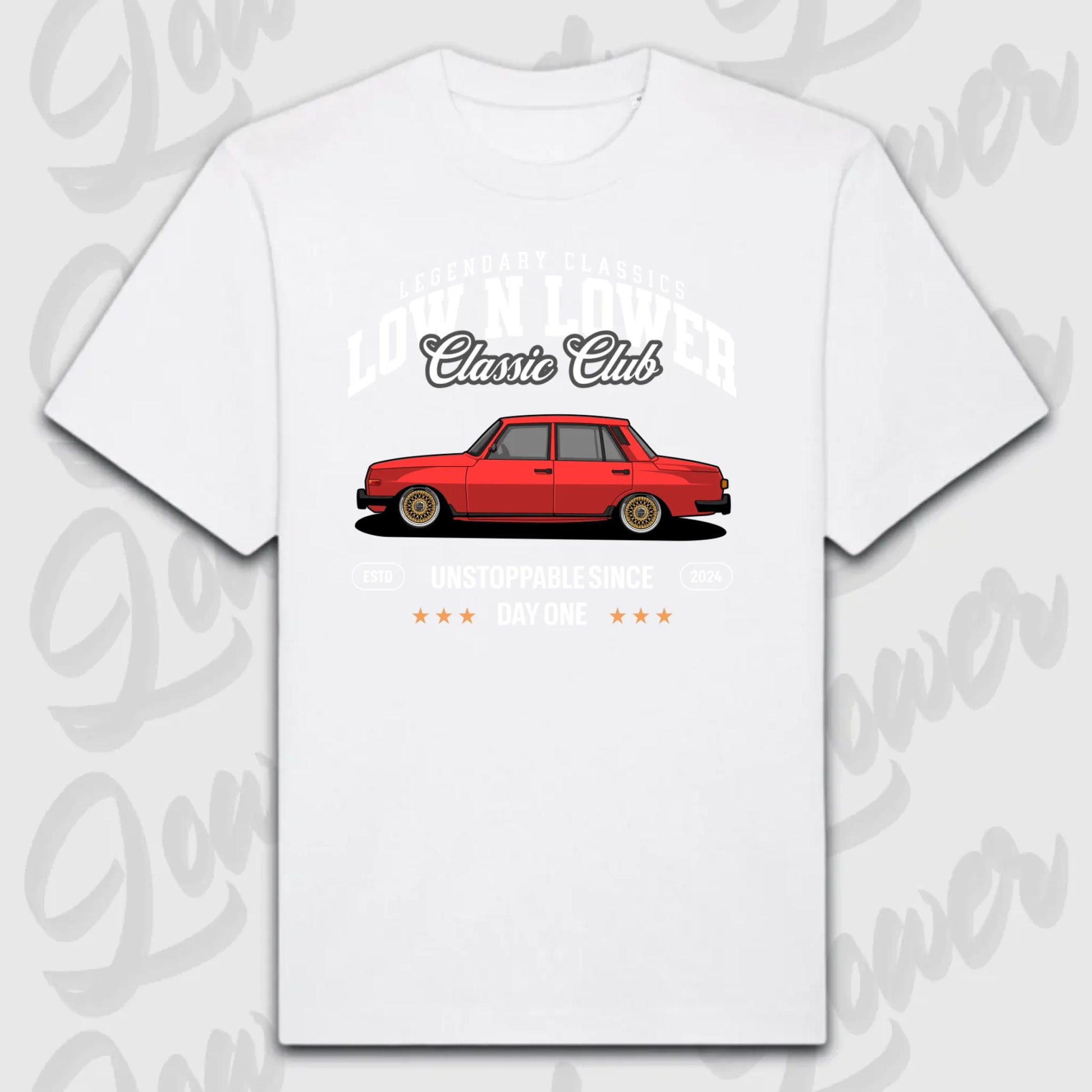 T-Shirt Personalisiert weiß, VW, BMW, Mercedes, Audi