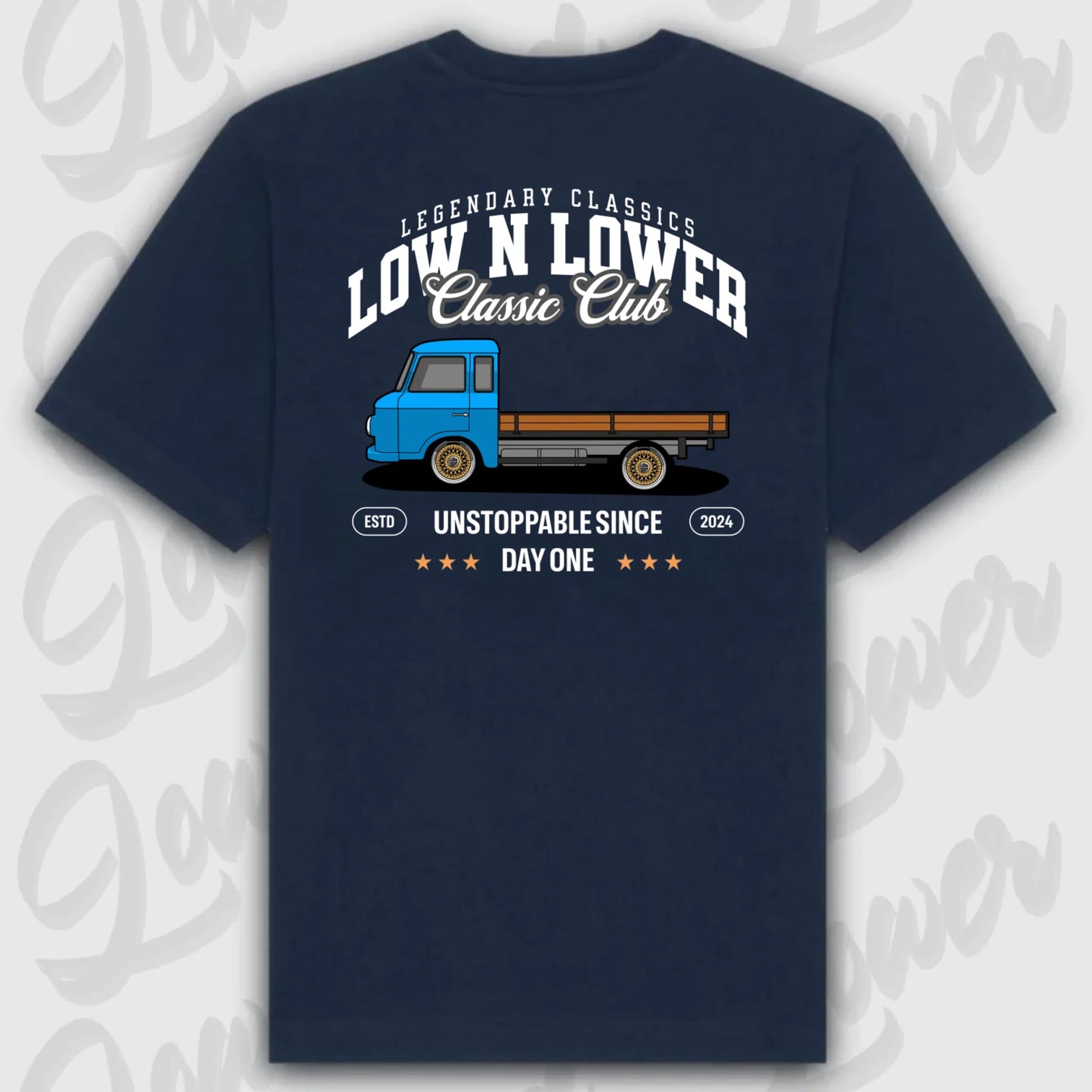 T-Shirt Personalisiert blau, VW, BMW, Mercedes, Audi