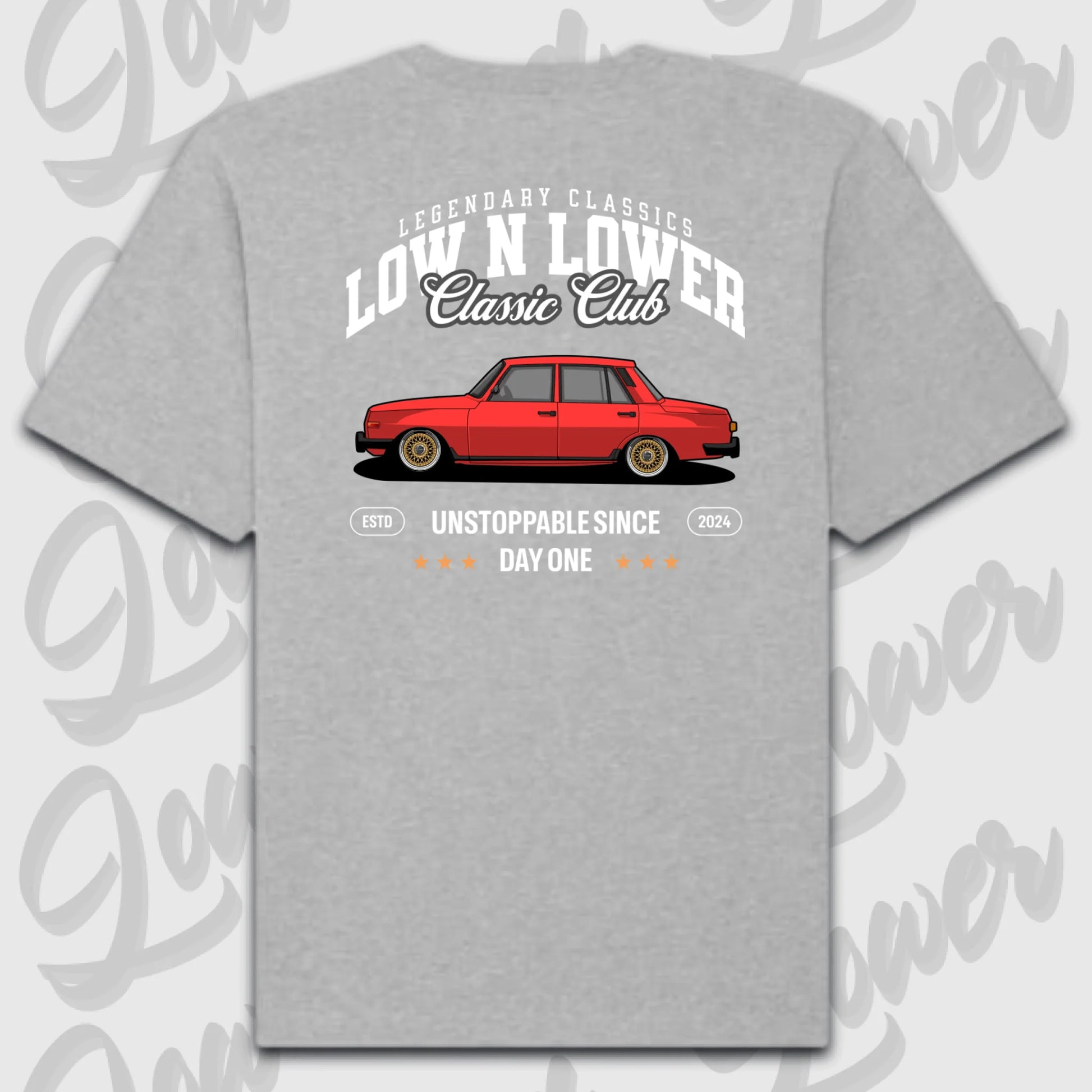 T-Shirt Personalisiert grau, VW, BMW, Mercedes, Audi