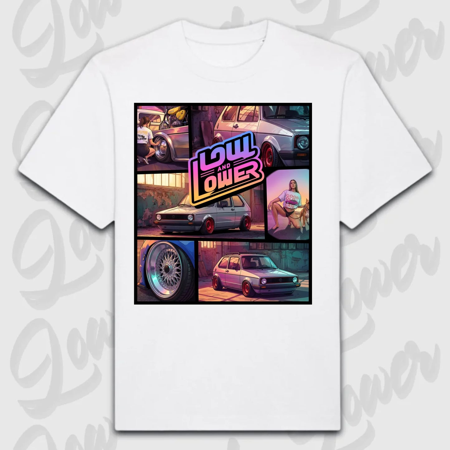 T-Shirt Personalisiert weiß, VW, BMW, Mercedes, Audi