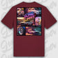 T-Shirt Tuning Cars, Personalisiert Rot Rückseite, VW, B