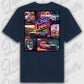 T-Shirt Tuning Cars, Personalisiert Blau Rückseite, VW, B