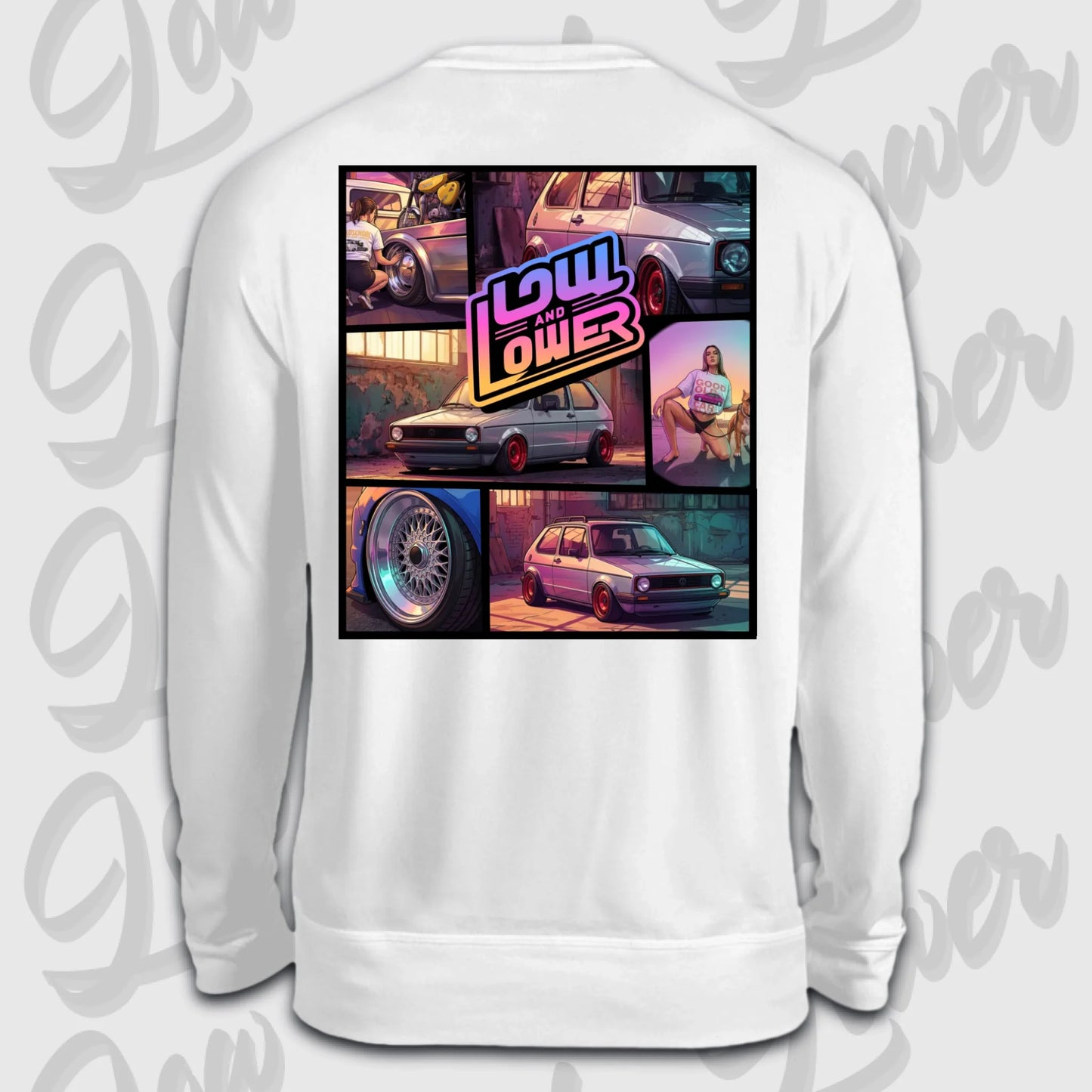 Sweater weiß back
