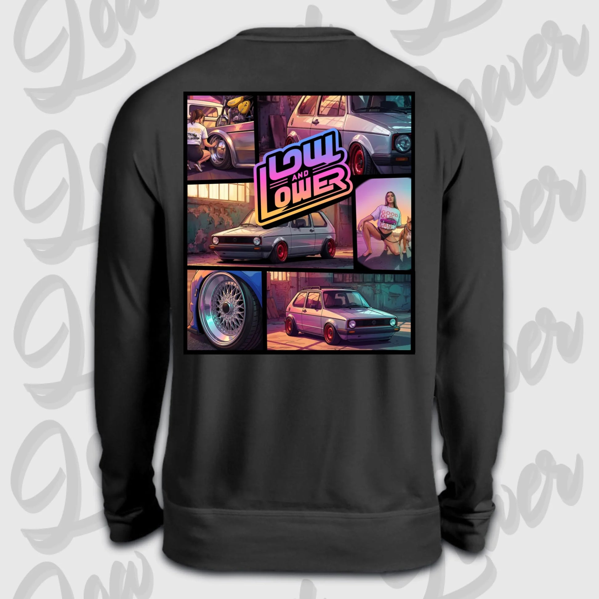 Sweater schwarz back