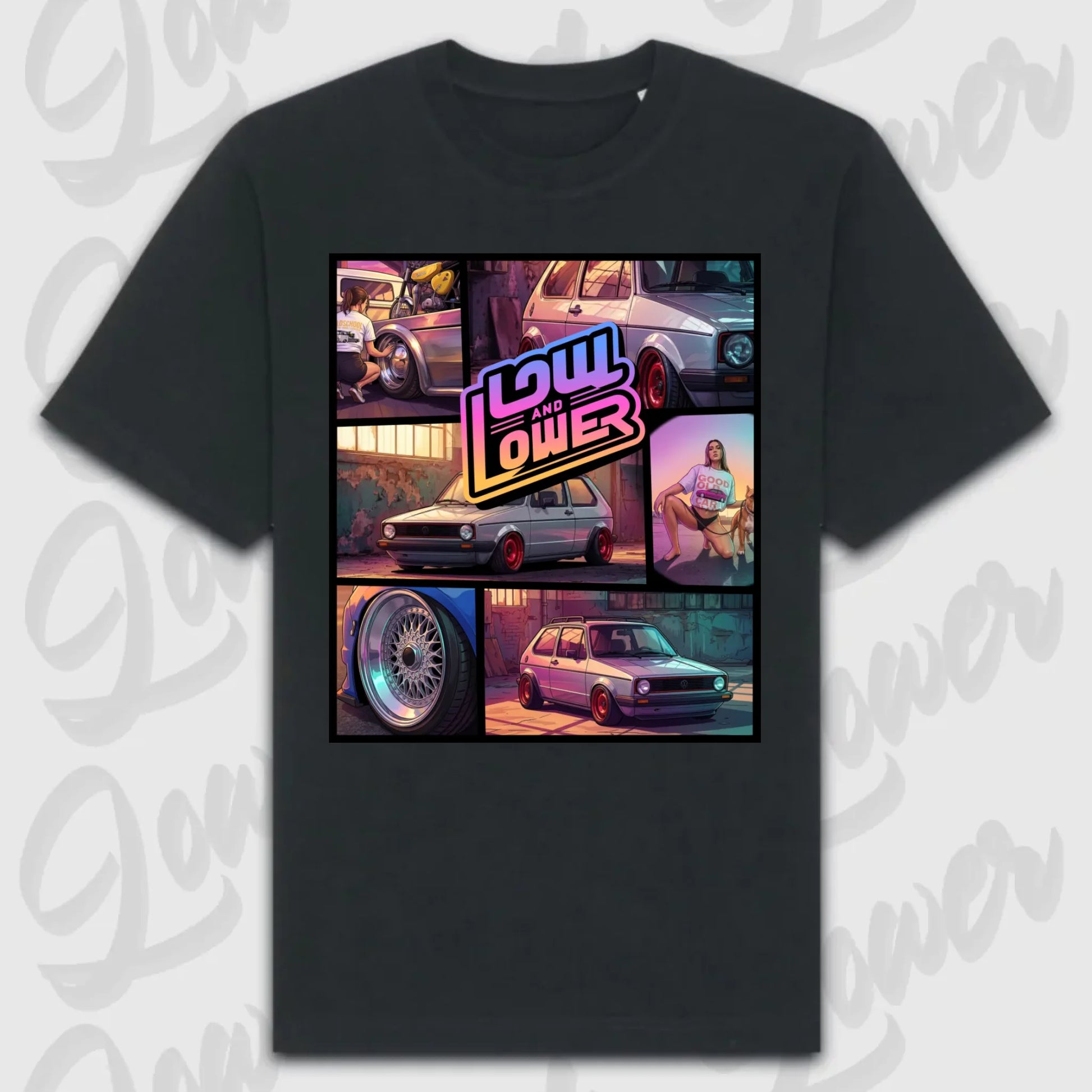 T-Shirt Personalisiert Schwarz, VW, BMW, Mercedes, Audi