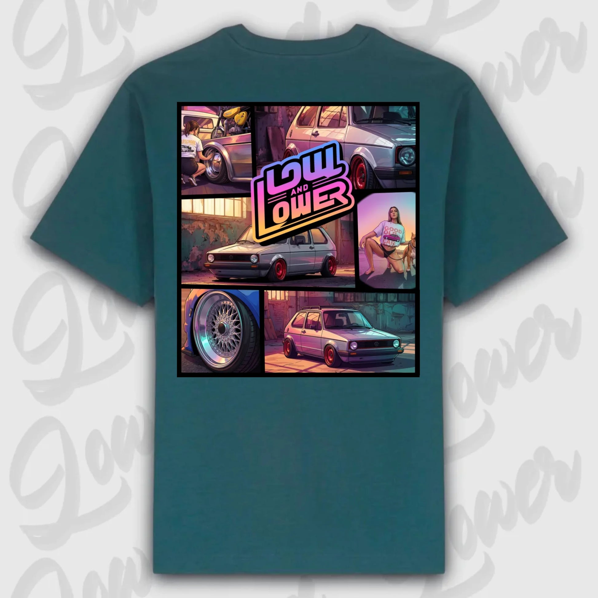 T-Shirt Personalisiert grün, VW, BMW, Mercedes, Audi