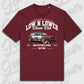 Rotes Standard T-Shirt Artwork dein Fahrzeug mit personalisiertem Auto-Motiv