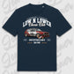 Blaues Standard T-Shirt Artwork dein Fahrzeug mit personalisiertem Auto-Motiv
