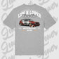Graues Standard T-Shirt Artwork dein Fahrzeug mit Rückendruck