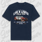 Blaues Oversized T-Shirt Artwork dein Fahrzeug mit personalisiertem Auto-Motiv