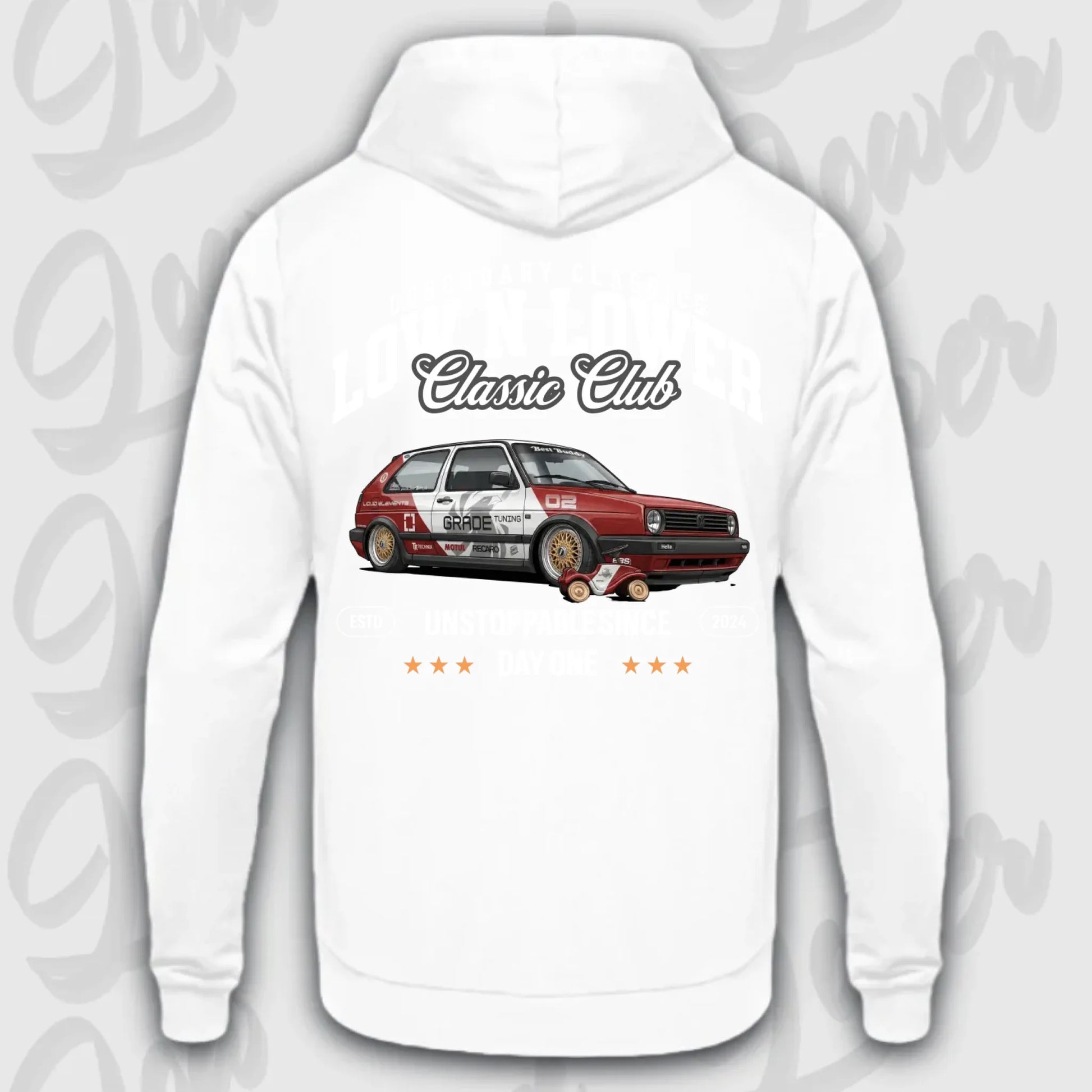 Standard Hoodie Artwork dein Fahrzeug mit personalisiertem Auto-Motiv