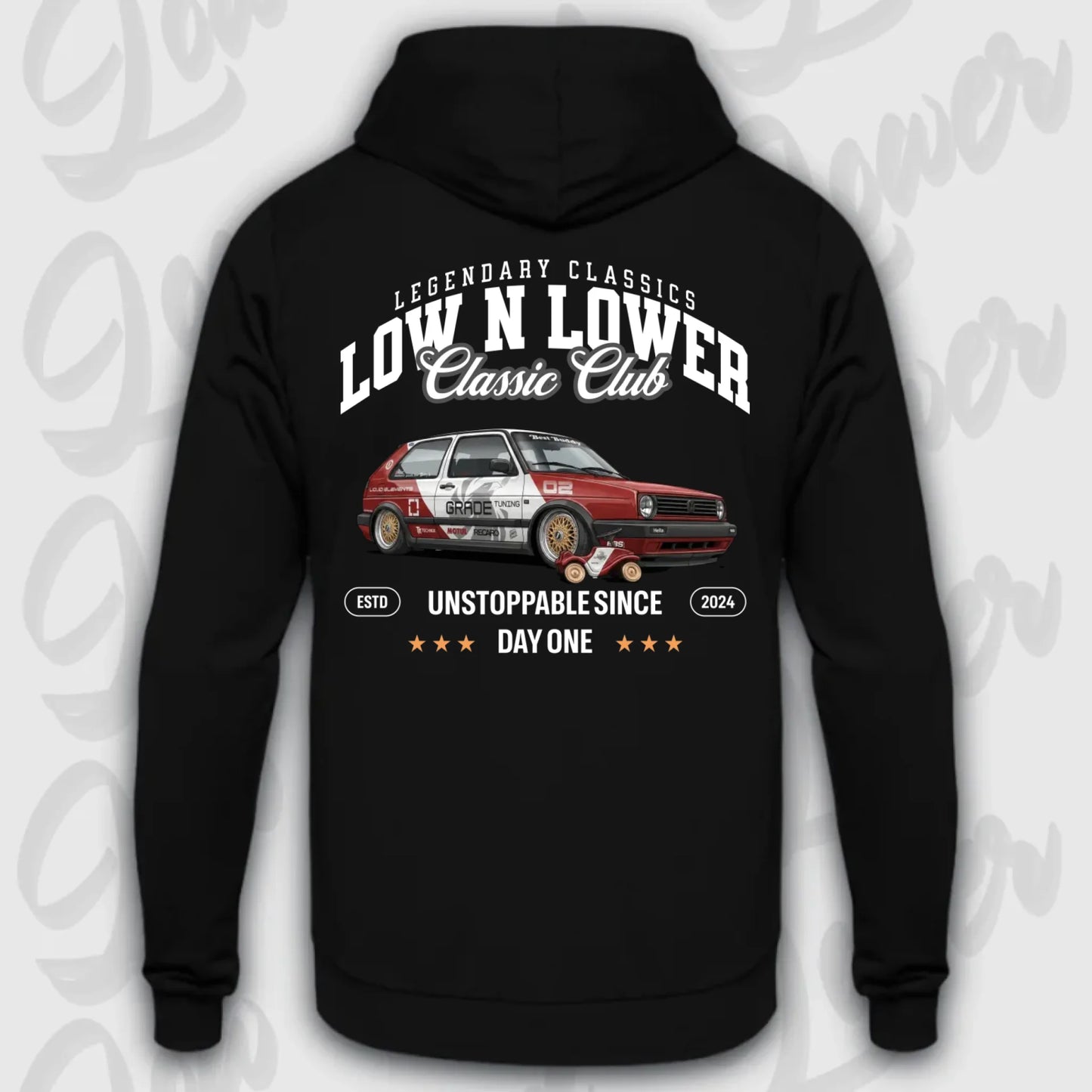 Standard Hoodie Artwork dein Fahrzeug Frontansicht