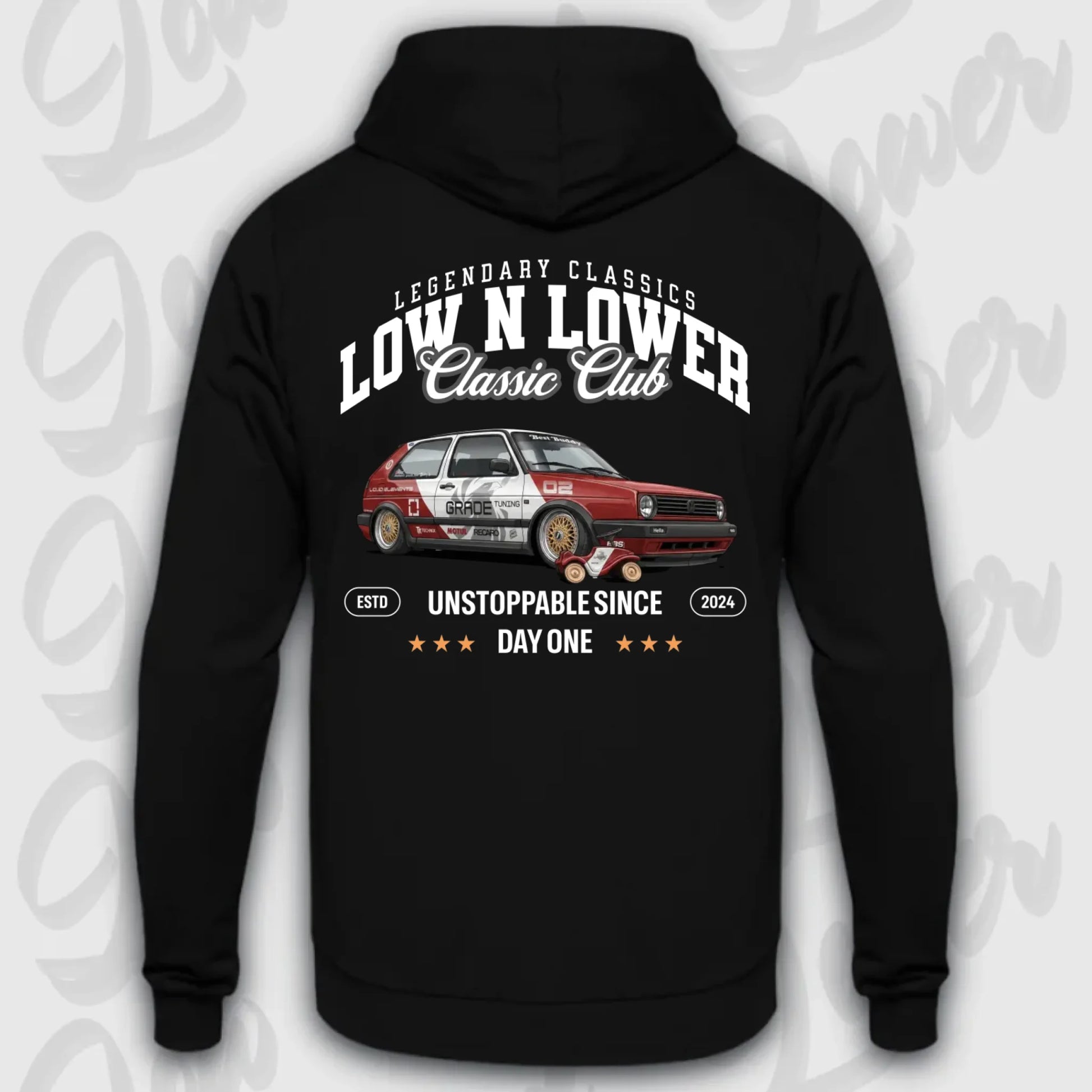Standard Hoodie Artwork dein Fahrzeug Frontansicht
