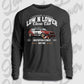 Schwarzer Sweater Artwork dein Fahrzeug mit Frontdruck