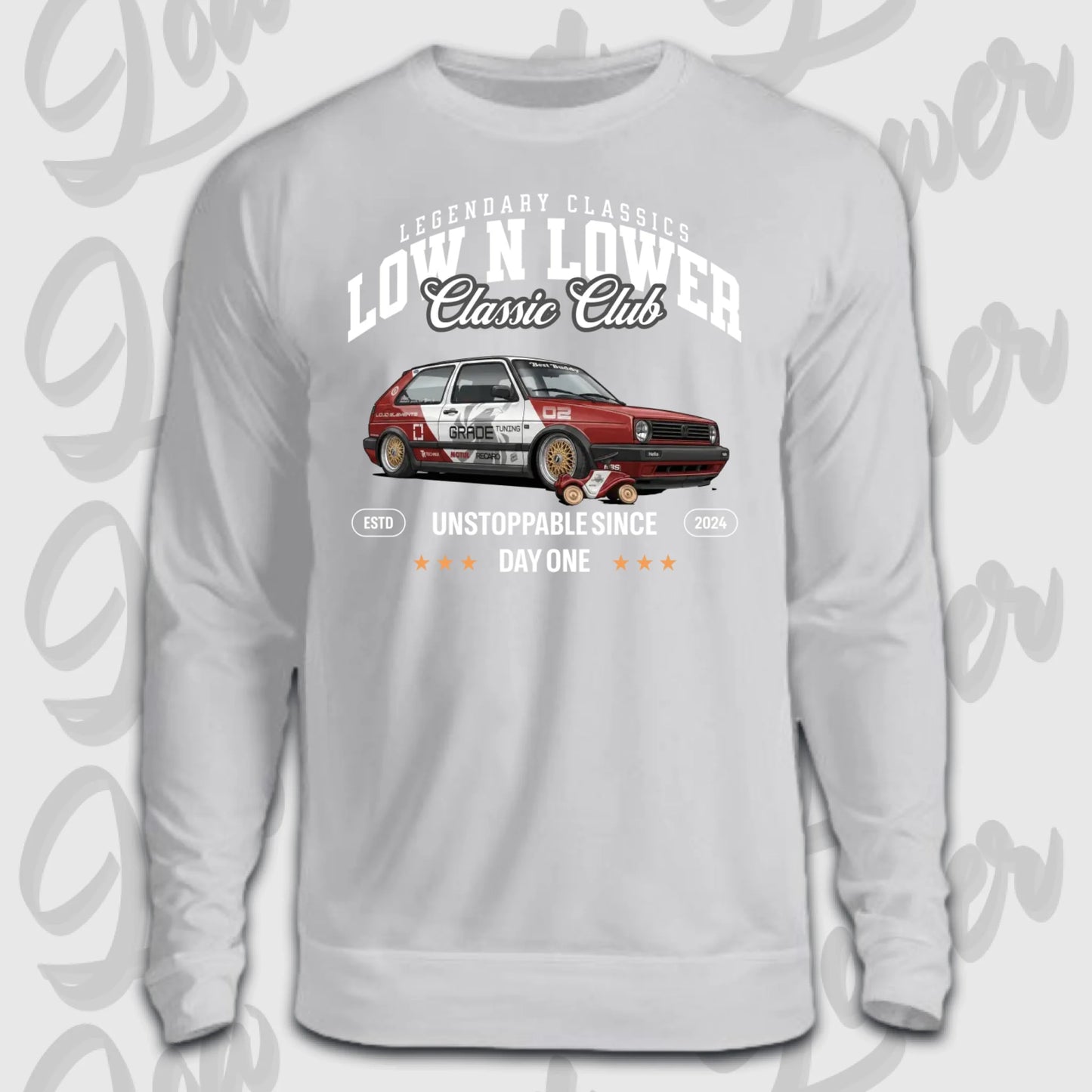 Mockup vom Sweater Artwork dein Fahrzeug mit Frontdruck