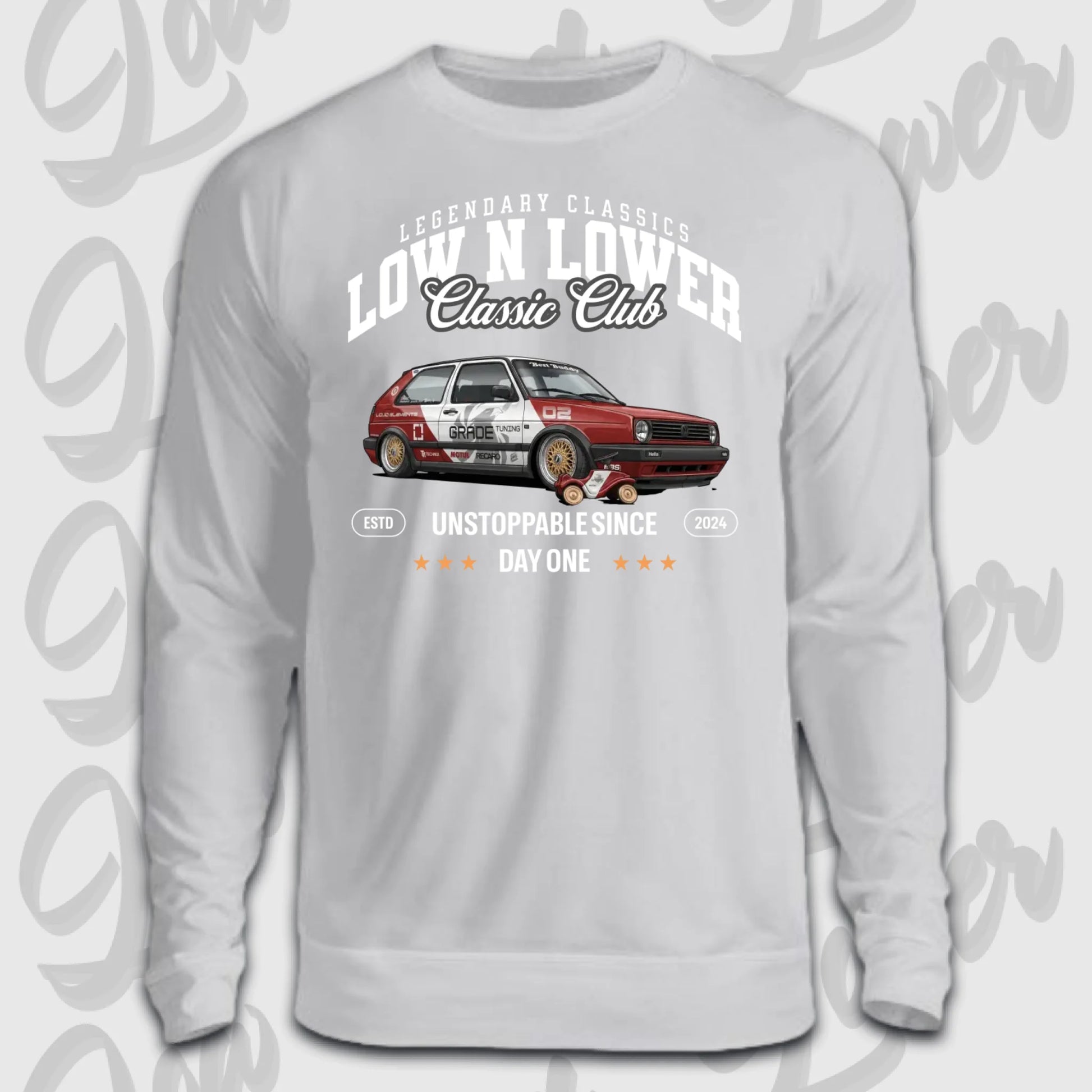 Mockup vom Sweater Artwork dein Fahrzeug mit Frontdruck