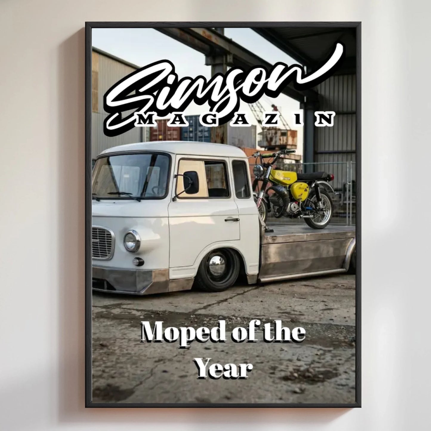 Moped Magazin Poster personalisiert mit eigenem Fahrzeugbild