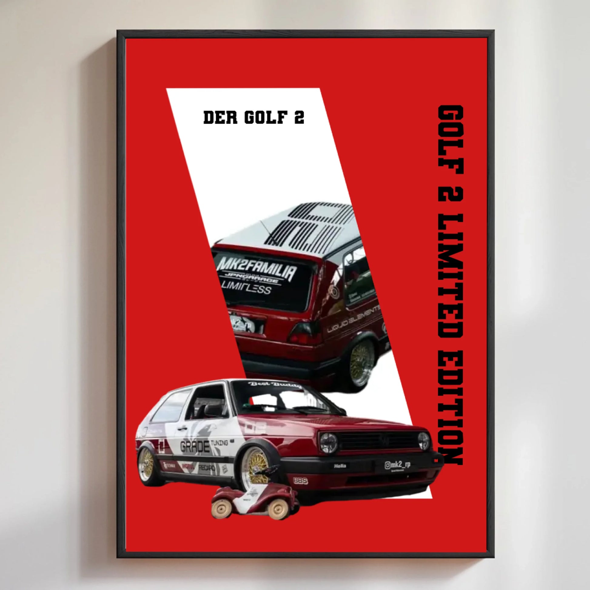 Poster personalisiert mit eigenem Fahrzeugbild