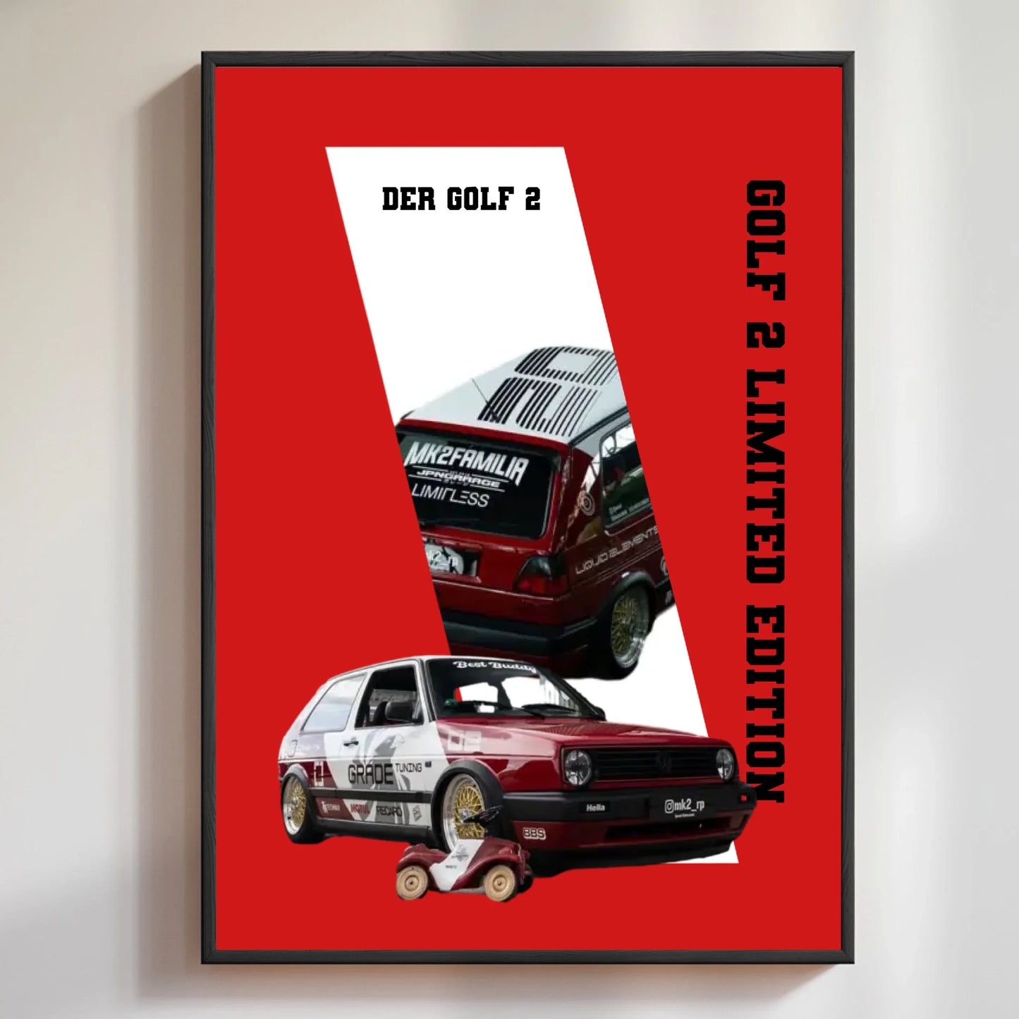 Personalisiertes Fahrzeug Poster als Wandbild