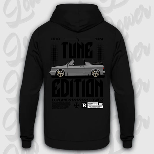 Standard Hoodie Golf 1 Cabrio mit personalisiertem Fahrzeugmotiv