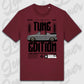 Golf 1 Cabrio T-Shirt Rot Frontansicht personalisierbar