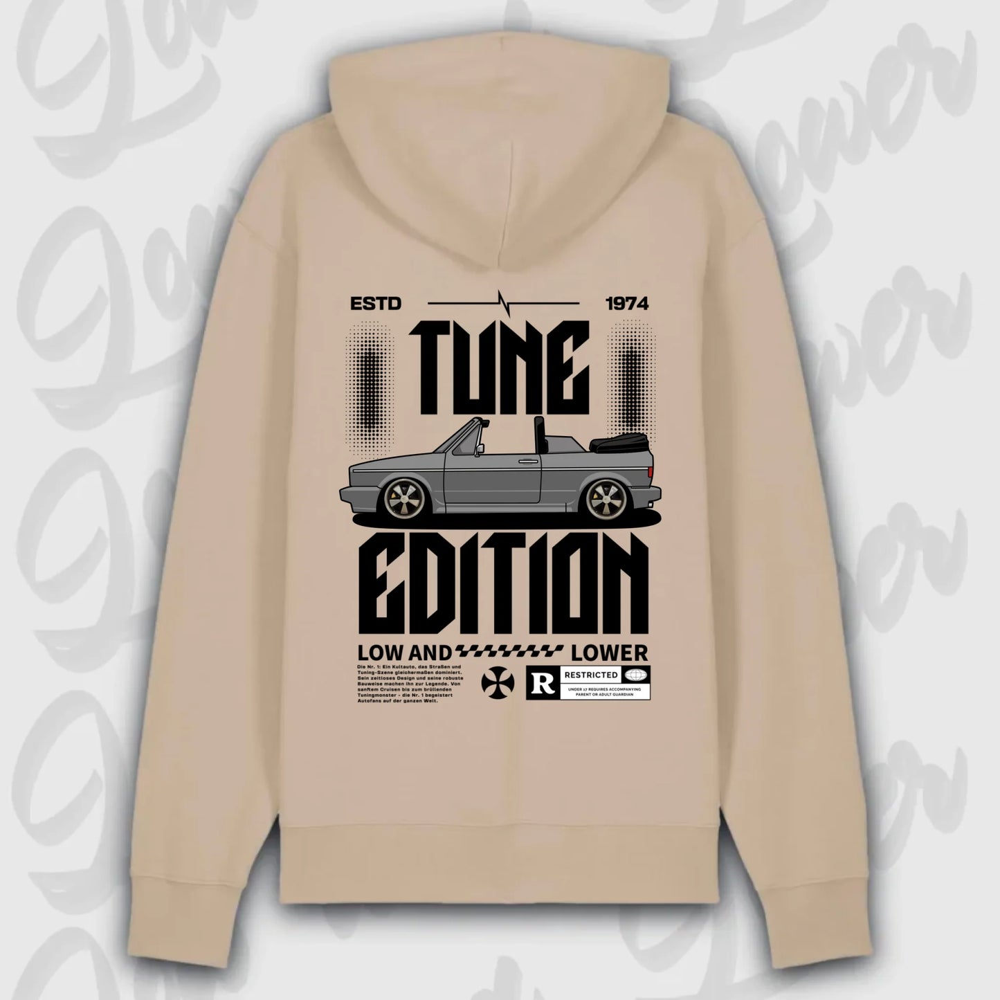 Premium Hoodie Golf 1 Cabrio mit individuellem Motiv