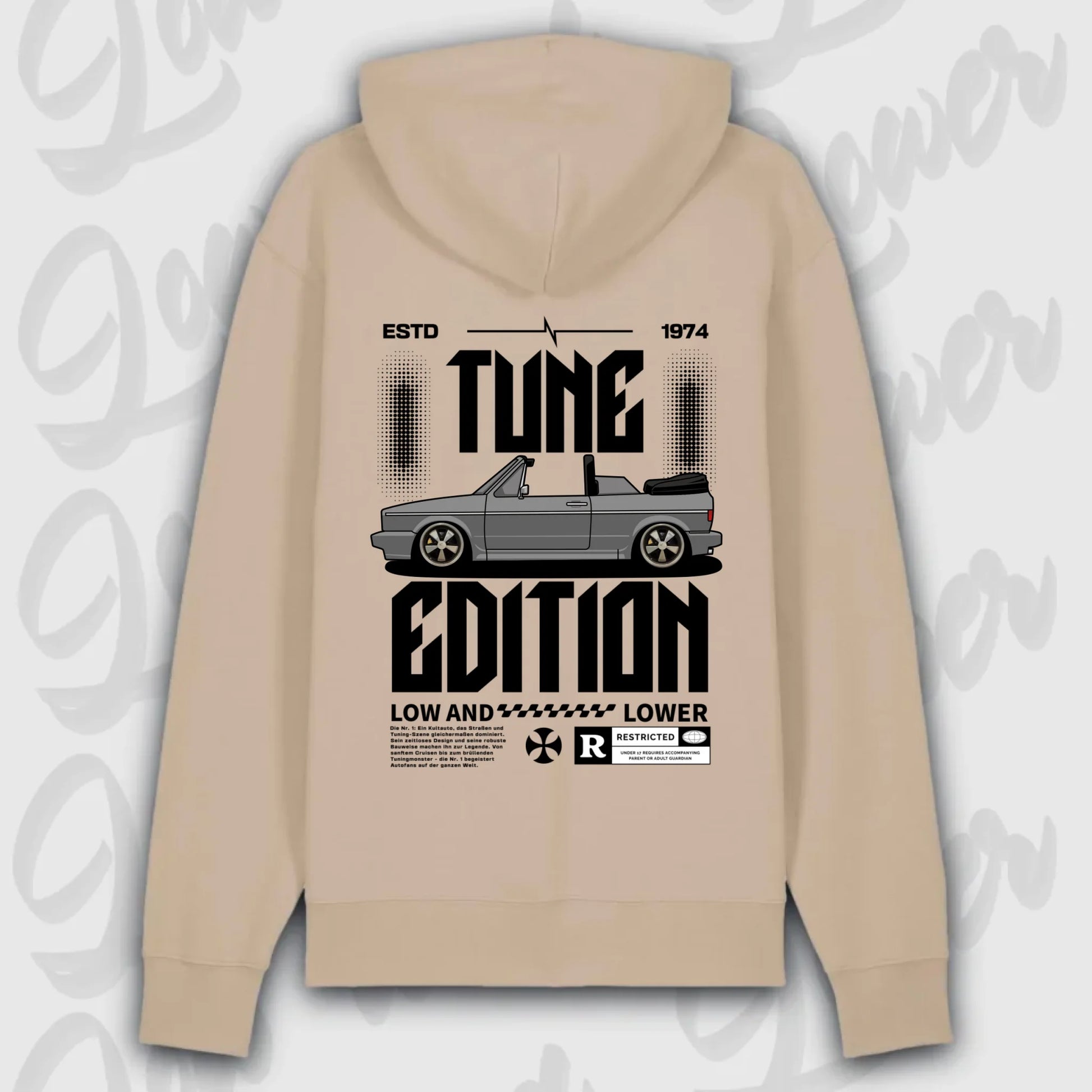 Premium Hoodie Golf 1 Cabrio mit individuellem Motiv