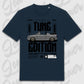 Golf 1 Cabrio T-Shirt Blau Frontansicht personalisierbar